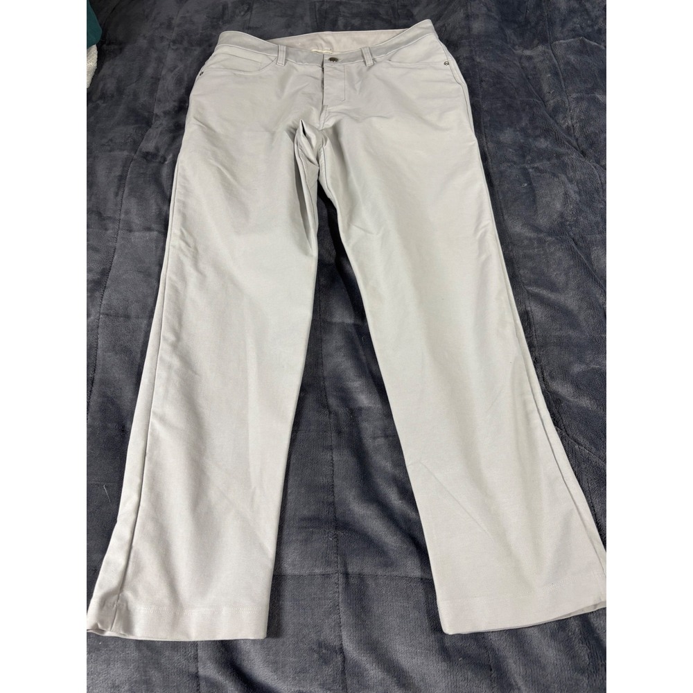 Lululemon ABC Pant Mens‎ 31 Light Gray 5-Pocket Technical Performance Trousers